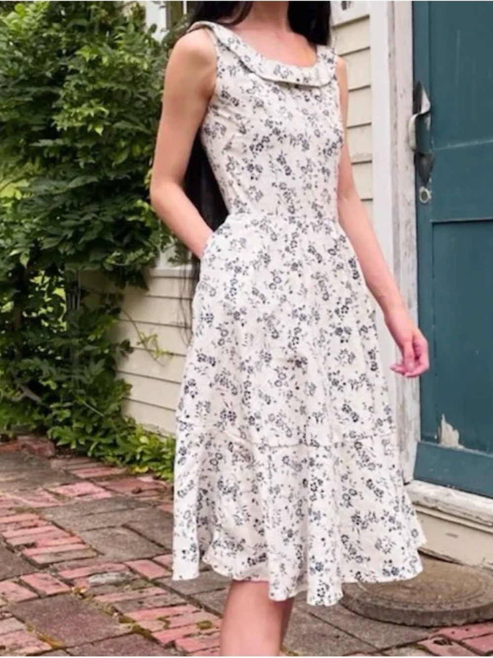 Boatneck sundress w pockets